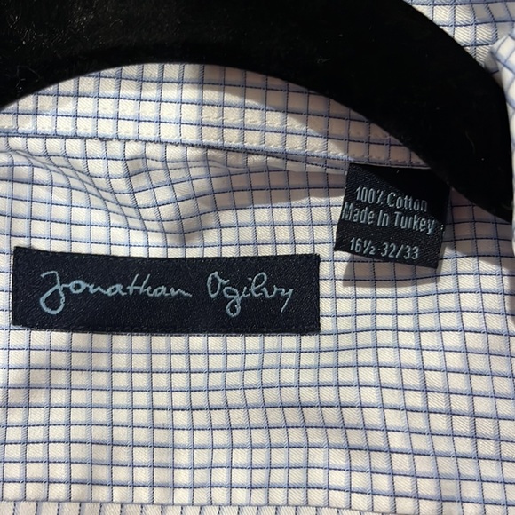 Jonathan Ogilvy Casual Button Down Shirt Size 16.5-32/33 - Picture 6 of 6